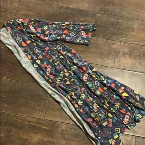 Multicolored/pattern Lularoe Sariah Cardigan sz 10